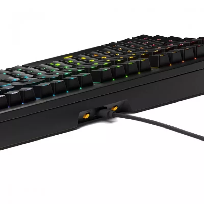 Teclado gaming mecánico GLORIOUS GMMK 3 100% Pre-Built ISO (DE) con interruptores Fox, negro