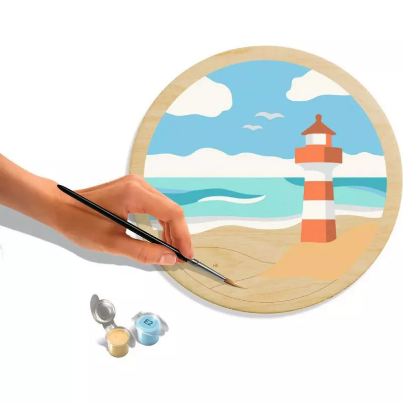 Set creativo de madera Ravensburger CreArt – paisaje marino, modelo 25924