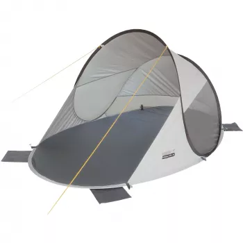 Tienda de campaña tipo cúpula/iglú High Peak Calobra 80 — gris, 2000×1200×900 mm, suelo de poliéster, varillas de fibra de vidrio