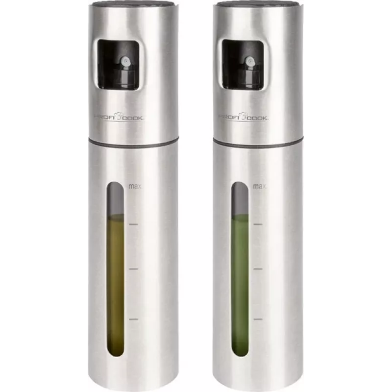 Dispensador de aceite y vinagre ProfiCook PC-EOS 1270 — 0,1 L acero inoxidable, pulverizador con bomba