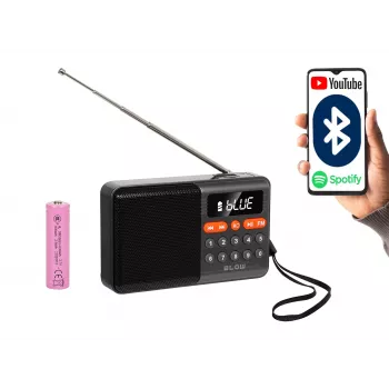 Radio analógica portátil AM/FM Bluetooth BLOW RA18 con sintonizador FM y conectividad Bluetooth