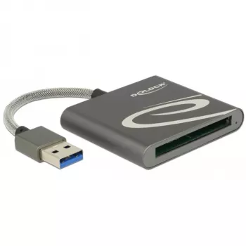 Lector de tarjetas DeLOCK 91525 USB 3.2 Gen 1 gris