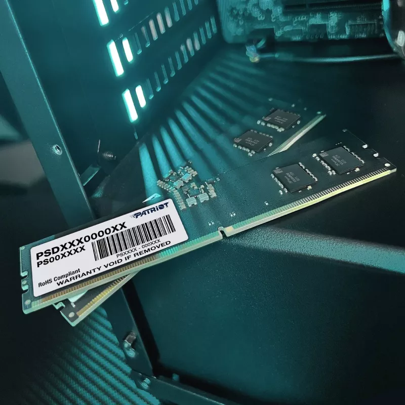 Patriot Signature Line PSD516G480081 módulo de memoria UDIMM DDR5-4800 de 16 GB CL40, On-die ECC, 1,1 V, negro