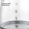Maestro MR-062-BLACK hervidor eléctrico de cristal, 1630 W, 1,2 L