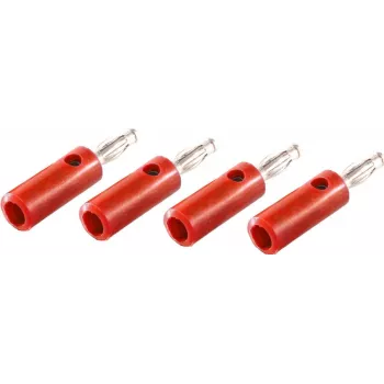 shiverpeaks BS56200-4R Conector banana rojo (BS56200-4R)