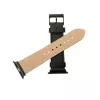 Correa de piel para Apple Watch FIXED FIXLST-434-BK — negra, correa de repuesto
