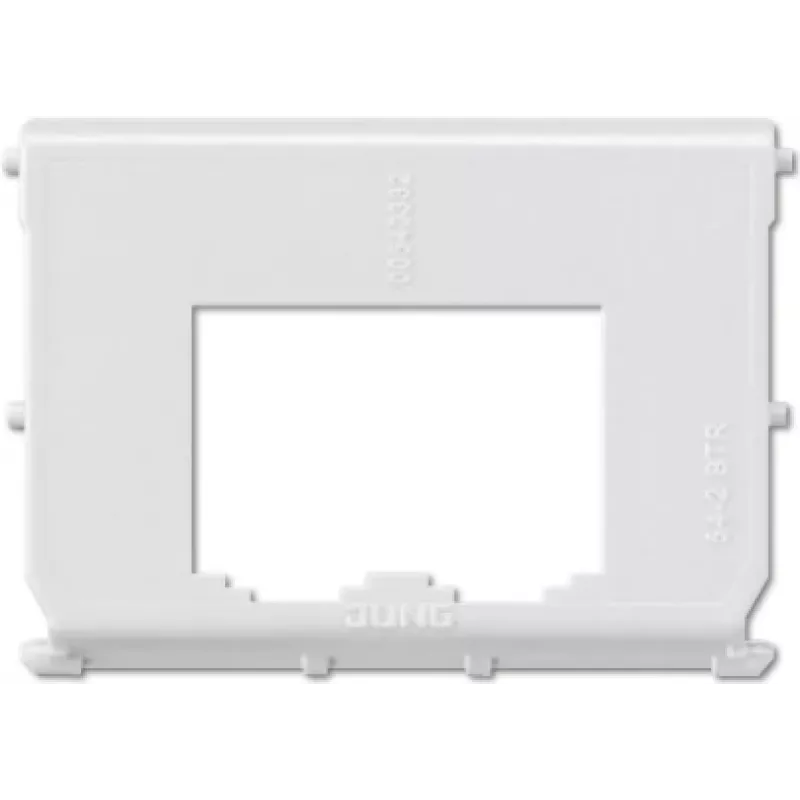 Placa de pared / tapa de interruptor JUNG 54-2BTR blanco — termoplástico, diseño convencional