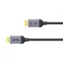 UNITEK C1628GY01-1.5M Cable DisplayPort Negro, Gris