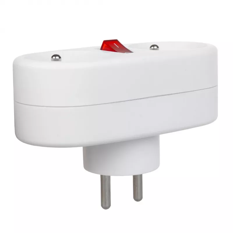 Maclean MCE337E ladrón de doble enchufe