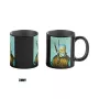 Taza con revelado por calor Good Loot The Witcher 3 Game Art Chronicles - Geralt & Vincent van Gogh 450 ml negra