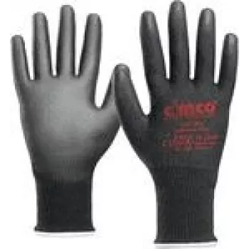 Guantes de trabajo cimco 141209 — guantes de protección, negros, talla L