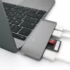 Satechi ST-TCUPM hub combinado 3 en 1 Type-C USB 3.0