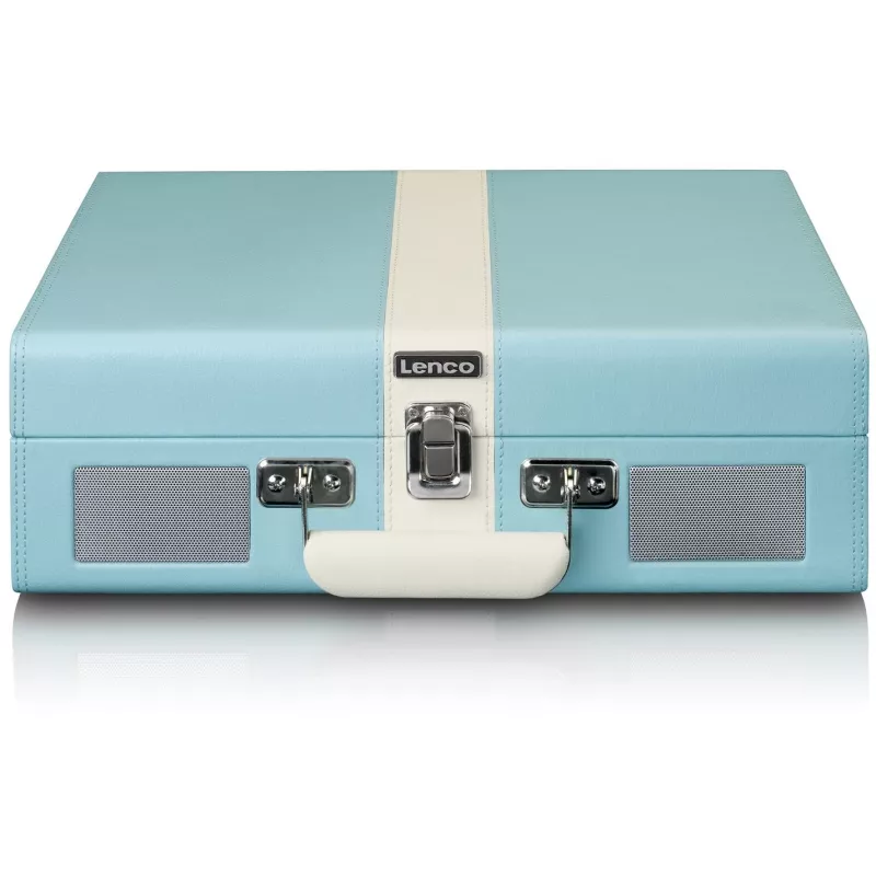 Tocadiscos de accionamiento por correa Lenco TT-110 Azul Blanco semiautomático
