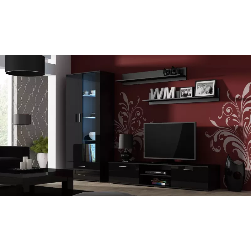 Soporte de TV Cama SOHO 180 negro/negro brillante