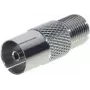 Fuente de alimentación ShiverPeaks IEC a conector hembra F 85324-EC para conectar dispositivos IEC a tomas coaxiales F