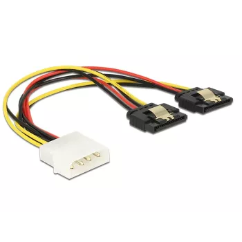 Cable de alimentación interno DeLOCK 85237 0,2 m Molex a 2 x SATA