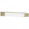 Metro plegable STANLEY 0-35-458, madera, 2 m, 17 mm de ancho, blanco/amarillo