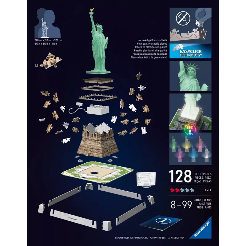 Puzle 3D Estatua de la Libertad