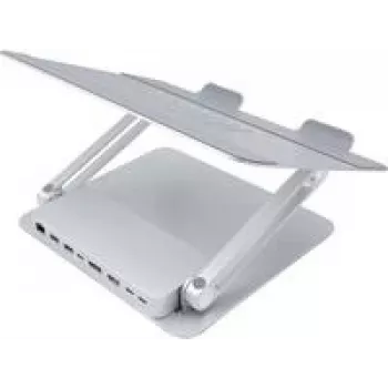 Soporte para portátil Dexlan 310790 Plata Aluminio USB 5000 Mbit/s