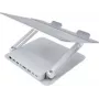 Soporte para portátil Dexlan 310790 Plata Aluminio USB 5000 Mbit/s