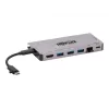 Dock USB-C - 4K HDMI, USB 3.2 Gen 1, hub USB-A, GbE, tarjeta de memoria, carga PD 100W, cable extraíble U442-DOCK5D-GY