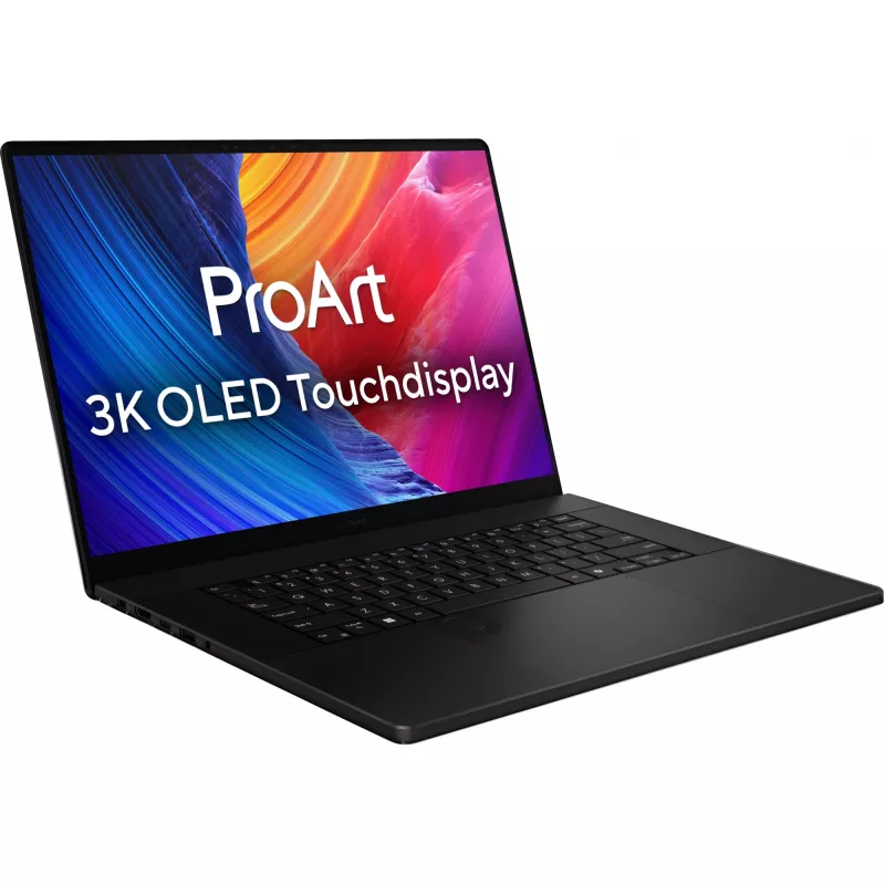 ASUS ProArt P16 H7606WM-RJ041X Copilot+ PC AMD Ryzen AI 9 HX 370 portátil 40,6 cm (16 inch) pantalla táctil 3K 32 GB LPDDR5x-SDRAM 2 TB SSD NVIDIA GeForce RTX 5060 Wi-Fi 7 (802.11be) Windows 11 Pro alemán negro