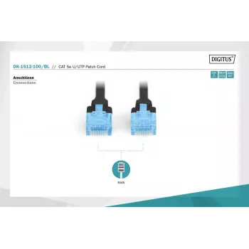Latiguillo CAT 5e U-UTP 10 m negro