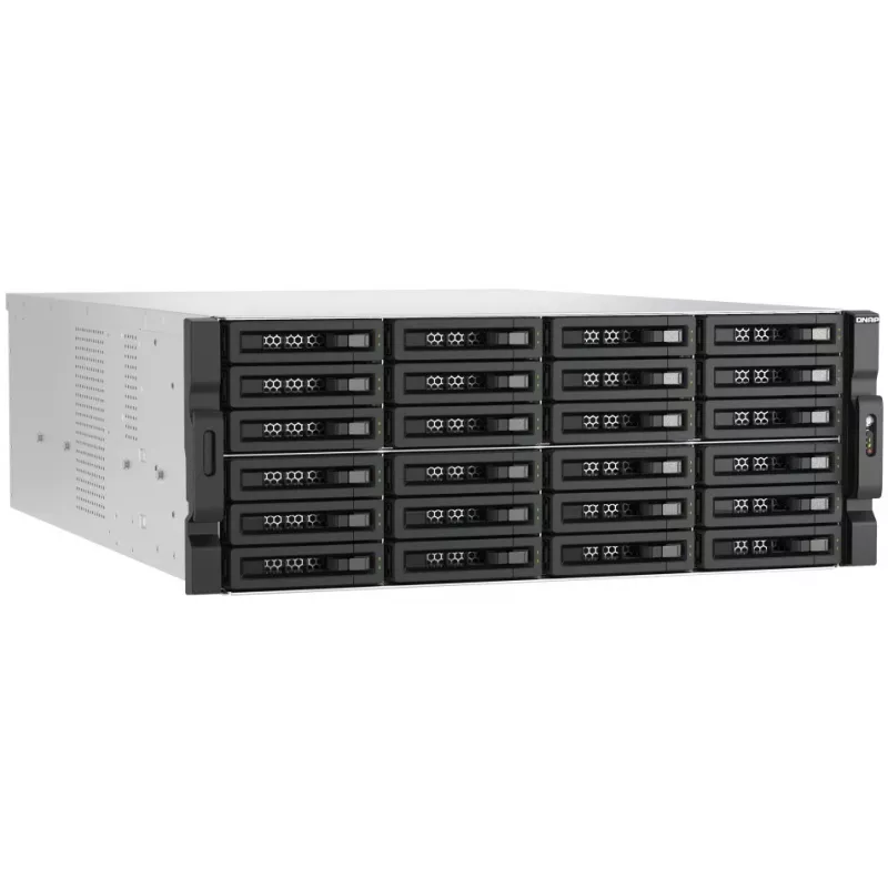 QNAP - TL-R2400PES-RP - Array de discos - 24 bahías (SATA-600 / SAS-3) SAS 12Gb/s (externo) Montaje en rack 3U