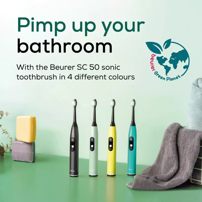 Cepillo de dientes eléctrico sónico Beurer Splashy lemon SC50 SC50LEMON
