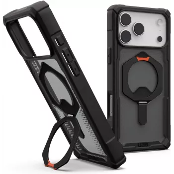 UAG Urban Armor Gear Plasma XTE MagSafe Kickstand funda | Apple iPhone 17 Pro Max | negro/naranja pop | 114528114097 (114528114097)