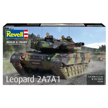 Maqueta de plástico REVELL Leopard 2A7A1 kit de carro de combate militar (escala no indicada)
