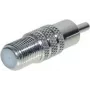 Adaptador F hembra a RCA macho ShiverPeaks 85326 – adaptador de conector coaxial F a RCA de audio/vídeo