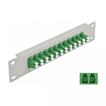 Panel de parcheo de fibra óptica DeLOCK 10