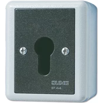 JUNG 833.18 G - interruptor de llave - 1P - cableado - negro - blanco - termoplástico - IP44