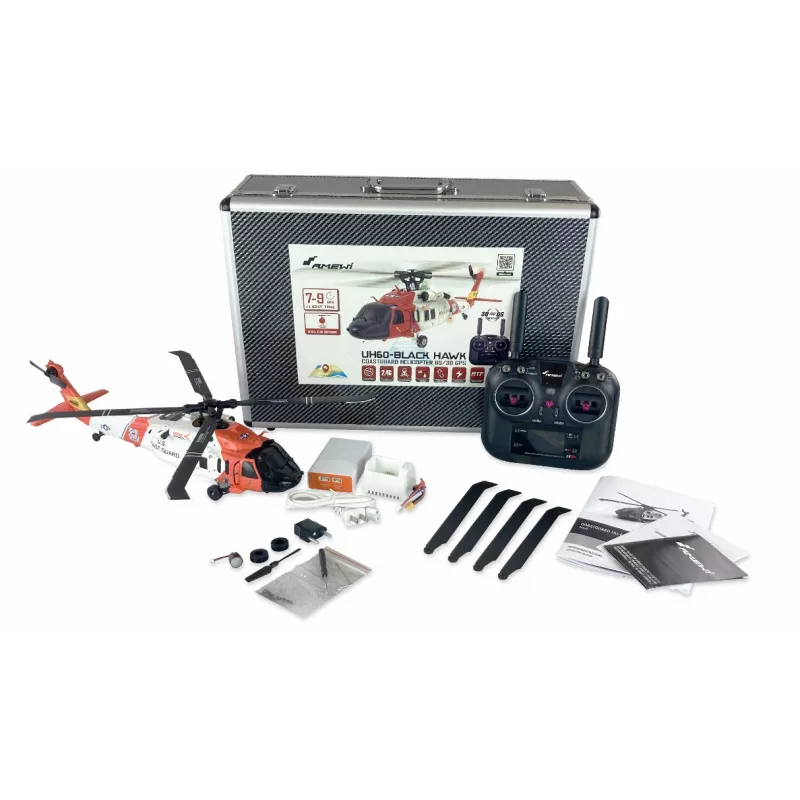 Helicóptero Amewi UH60 Black Hawk motor eléctrico 1:47