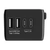 Adaptador de viaje BlitzWolf BW-TA1 4 en 1 con 2× conectores USB PD 20W