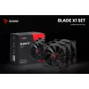 SAVIO BLADE X1 set de ventiladores, 3 x 120 mm, PWM de 4 pines, negro