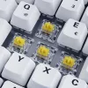 Teclado Sharkoon SKILLER SGK50 S3 PBT gaming USB QWERTZ alemán blanco