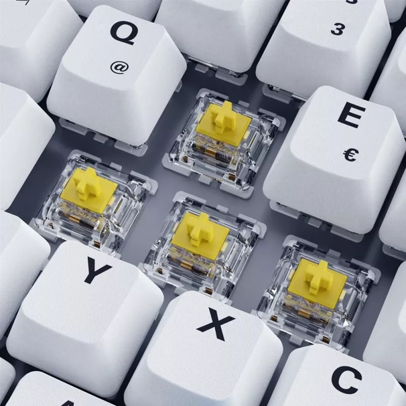 Teclado Sharkoon SKILLER SGK50 S3 PBT gaming USB QWERTZ alemán blanco