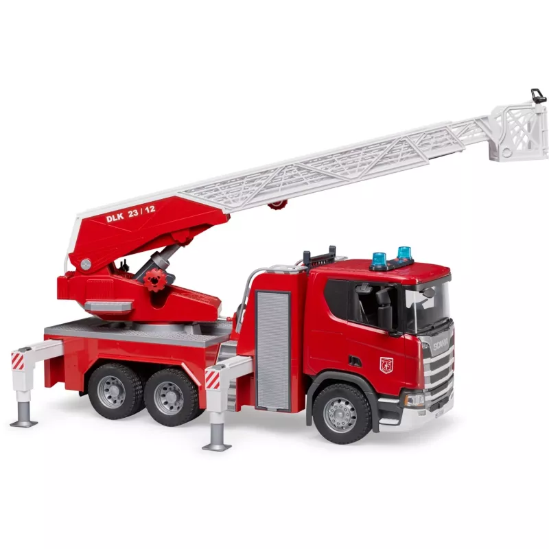Vehículo de bomberos BRUDER Scania Super 560R Rojo Blanco Plástico 3+