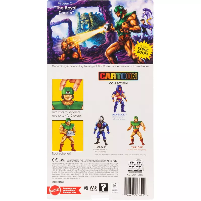 Figura de acción MATTEL M.o.t.U. Origins Tri-Klops 5,5 pulgadas figura de colección