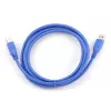Gembird - Cable USB - USB Type-A (M) a USB Type-B (M) - USB 3.0 - 1,8 m - Moldeado - Azul