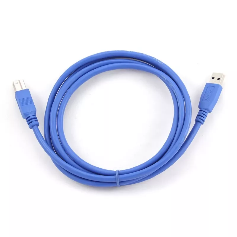 Gembird - Cable USB - USB Type-A (M) a USB Type-B (M) - USB 3.0 - 1,8 m - Moldeado - Azul
