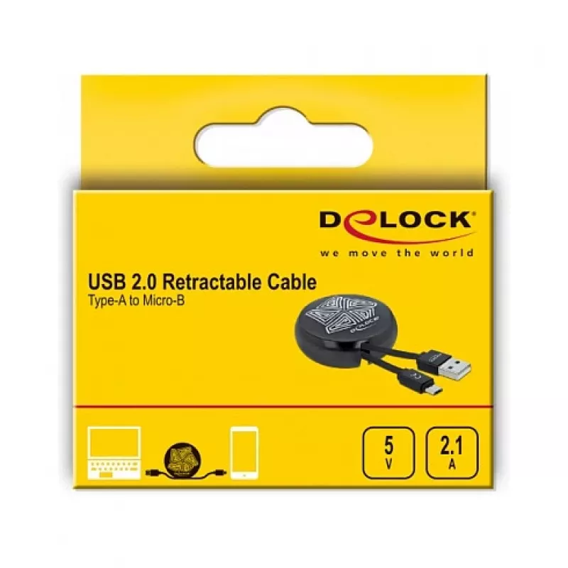 Cable USB 2.0 Type-A a Micro-B DeLOCK 85818