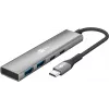 Goobay hub USB slim de 4 puertos USB-C a/USB-A 5 Gbit/s - conector USB 3.2 (76563)