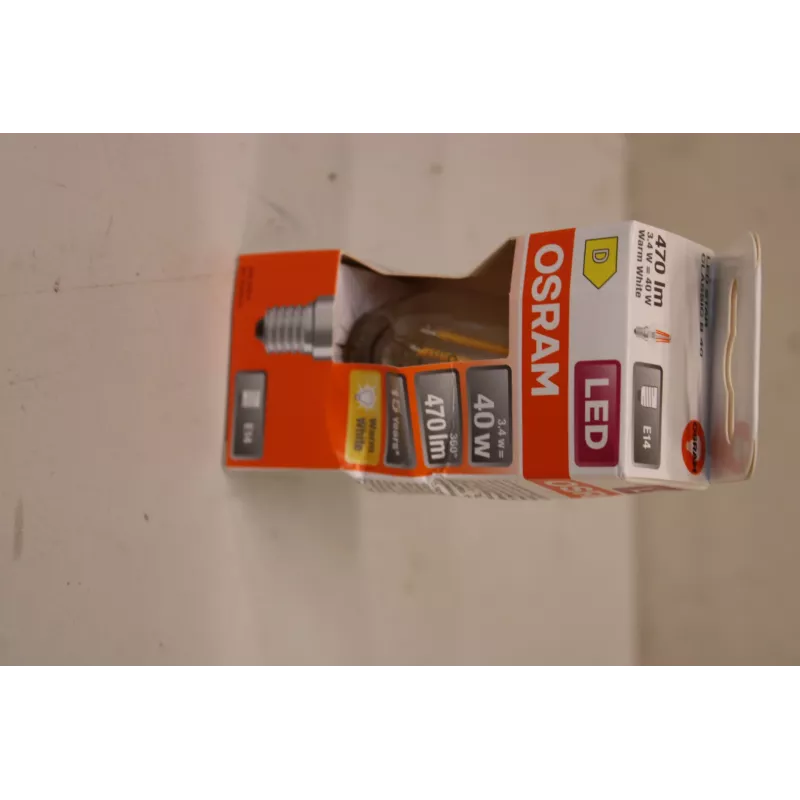 Lámpara LED Ledvance Parathom Classic Filament 3,4 W E14 2700 K — Blanco cálido (no regulable) — embalaje dañado