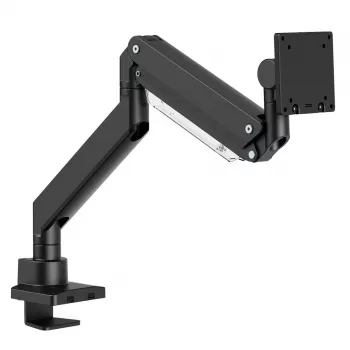 Maclean MC-968 Soporte de monitor de doble brazo con muelle de gas 17-57 27 kg Carga pesada Estable Totalmente articulado Soporte Máx VESA 200x200