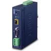 Convertidor Planet industrial RS-232 -422 -485 a IP - 1x COM - 1x 100Base-FX -SFP - 9-48VDC - -40-+75
