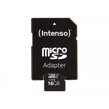 Intenso Performance - Tarjeta de memoria flash (microSDHC/adaptador SD incluido) - 16 GB - UHS-I U1 / Class10 - microSDHC UHS-I