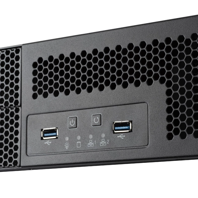 Chasis para servidor en rack SilverStone RM23-502, ATX, USB 3.0 - 2U - Negro